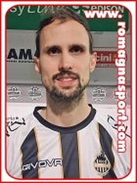 Simone Braccini. Tre dei quattro gol della Sampierana in campionato; suo il rigore dell'ultimo precedente col Misano, il 21 gennaio 2024. Foto della stagione 2025/26.